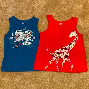 2 Crazy 8 tank tops size Small 5/6 🦒 🗺